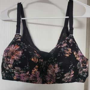 Black floral lace torrid bra
